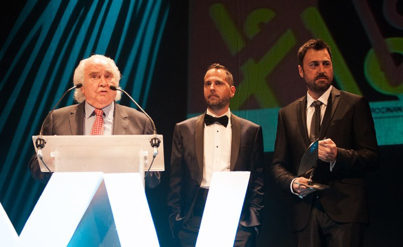 Antón García Abril, recibe el Premio a toda una trayectoria de la mano de Aragón Musical. – Foto: Ángel Burbano